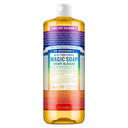 Cherry Blossom Pride Label - Pure-Castile Magic Soap