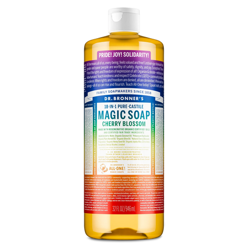 Cherry Blossom Pride Label - Pure-Castile Magic Soap
