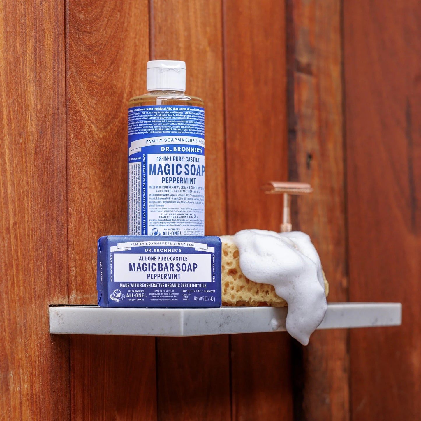 Peppermint - Pure-Castile Magic Bar Soap