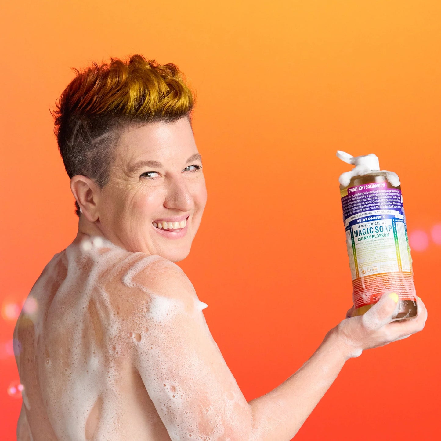 Cherry Blossom Pride Label - Pure-Castile Magic Soap
