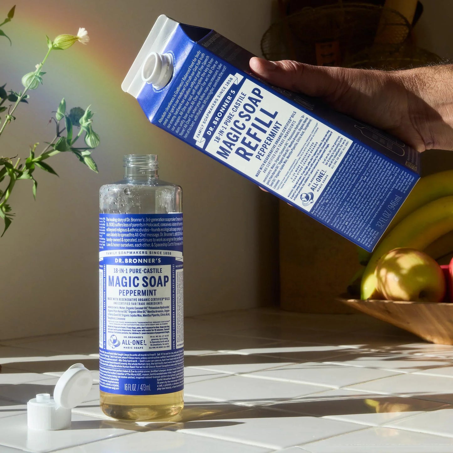 Peppermint - Pure-Castile Magic Soap Refill